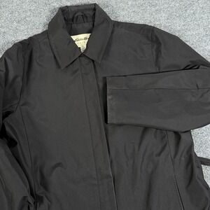 Eddie Bauer Trench Coat Womens‎ Small Belted Classic Rain Jacket Polyester Nylon